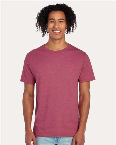 JERZEES 560MR Raspberry Heather — on model front
