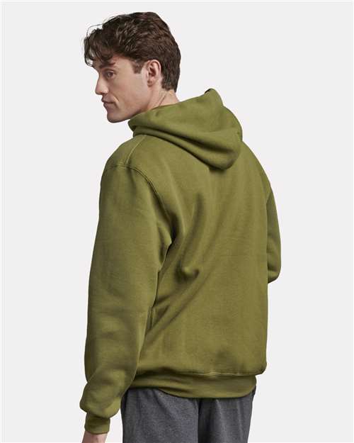 Russell Athletic 695HBM Green Moss — on model back
