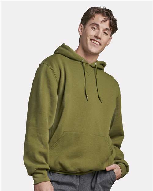 Russell Athletic 695HBM Green Moss — on model front