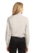 Women's Long Sleeve Easy Care Shirt - Light Stone / Cl Navy