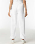 Gildan 18200 White — on model back
