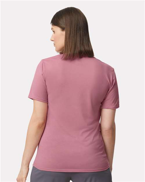 Gildan 42000 Plumrose — on model back