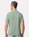 Gildan 42000 Sage — on model back