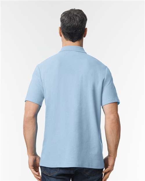 Gildan 64800 Light Blue — on model back