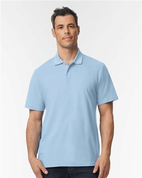 Gildan 64800 Light Blue — on model front