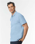 Gildan 64800 Light Blue — on model side