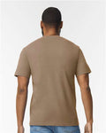 Gildan 65000 Brown Savana — on model back