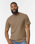 Gildan 65000 Brown Savana — on model front