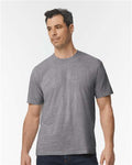 Gildan 65000 Graphite Heather — on model front