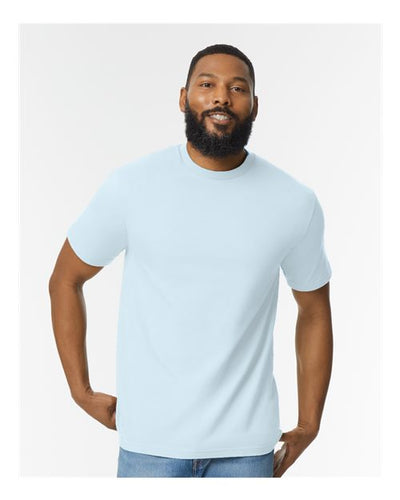 Gildan 65000 Light Blue — on model front