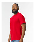 Gildan 65000 Red — on model side
