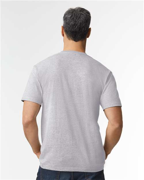 Gildan 65000 Sport Grey — on model back