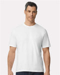 Gildan 65000 White — on model front