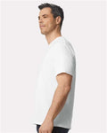 Gildan 65000 White — on model side