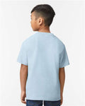 Gildan 65000B Light Blue — on model back