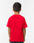 Gildan 65000B Red — on model back