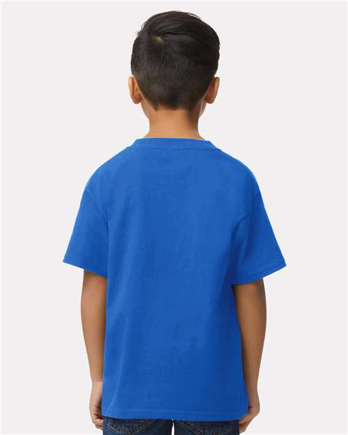 Gildan 65000B Royal — on model back