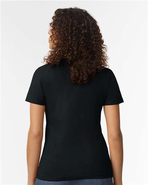 Gildan 65000L Pitch Black — on model back
