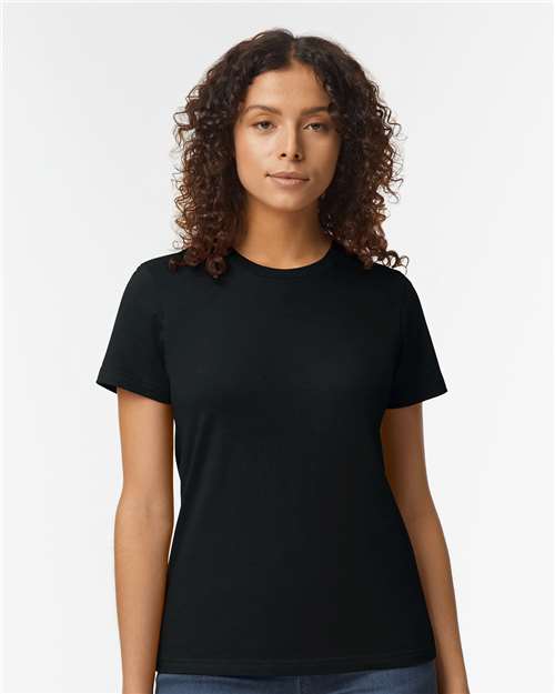 Gildan 65000L Pitch Black — on model front