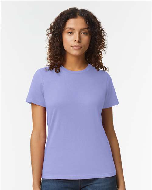 Gildan 65000L Violet — on model front
