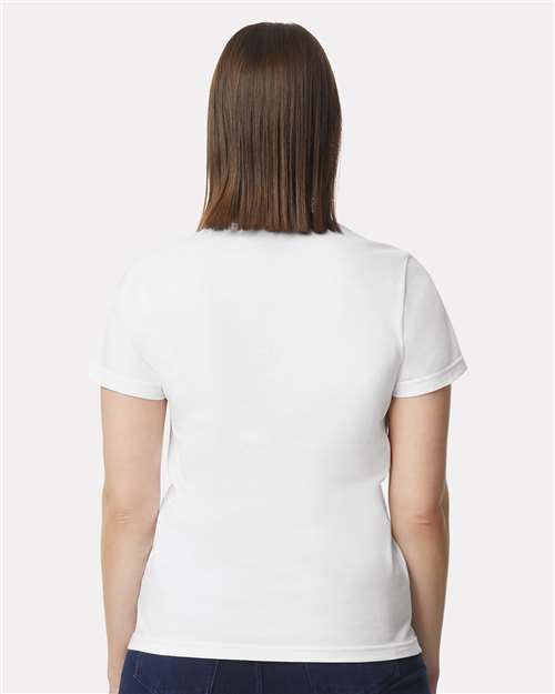 Gildan 65000L White — on model back