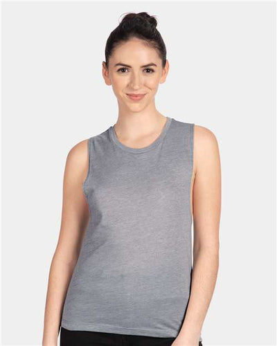 Next Level 5013 Heather Grey — on model front