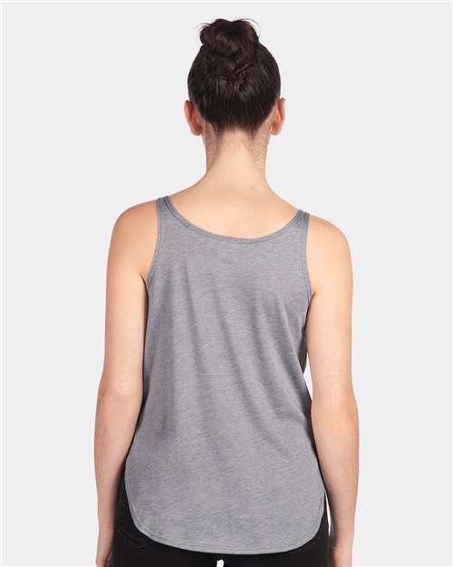 Next Level 5033 Heather Grey — on model back