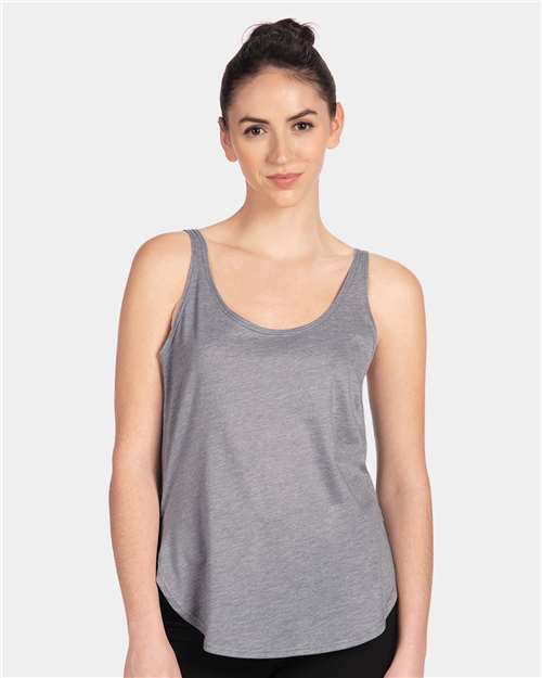 Next Level 5033 Heather Grey — on model front