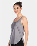 Next Level 5033 Heather Grey — on model side