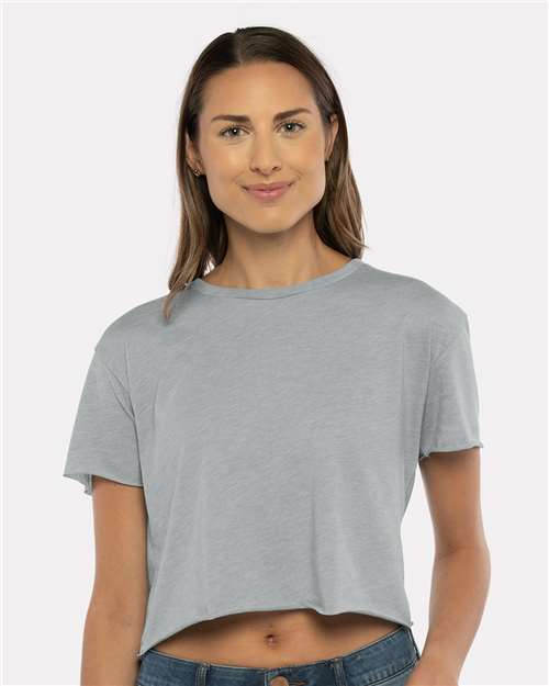Next Level 5080 Heather Grey — on model front