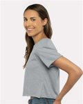 Next Level 5080 Heather Grey — on model side