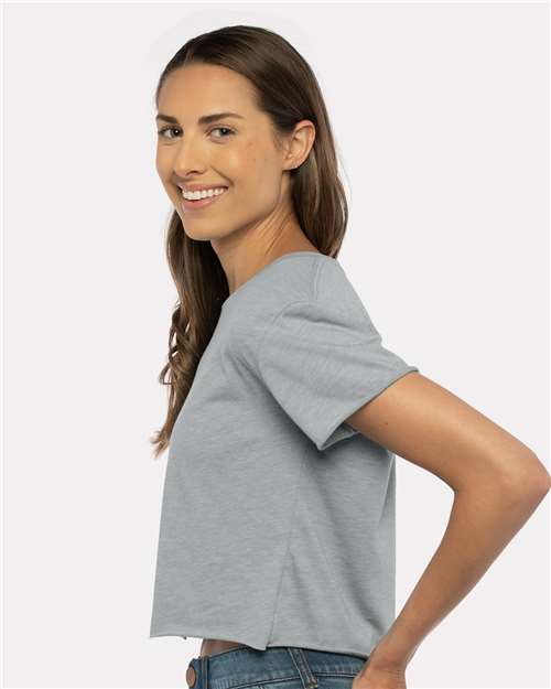 Next Level 5080 Heather Grey — on model side