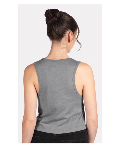 Next Level 5083 Heather Grey — on model back