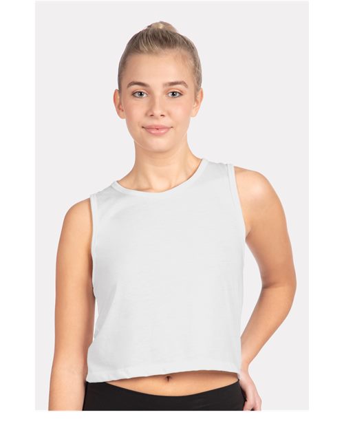 Next Level 5083 White — on model front