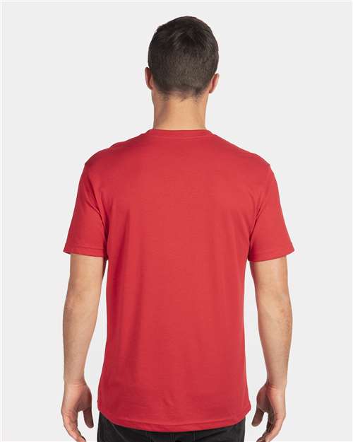 Next Level 6010 Red — on model back