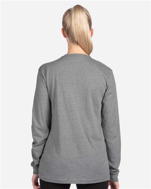 Next Level 6211 Dark Heather Grey — on model back