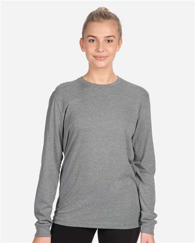 Next Level 6211 Dark Heather Grey — on model front