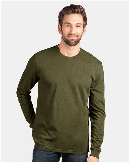 Next Level 6211 Military Green — on model front
