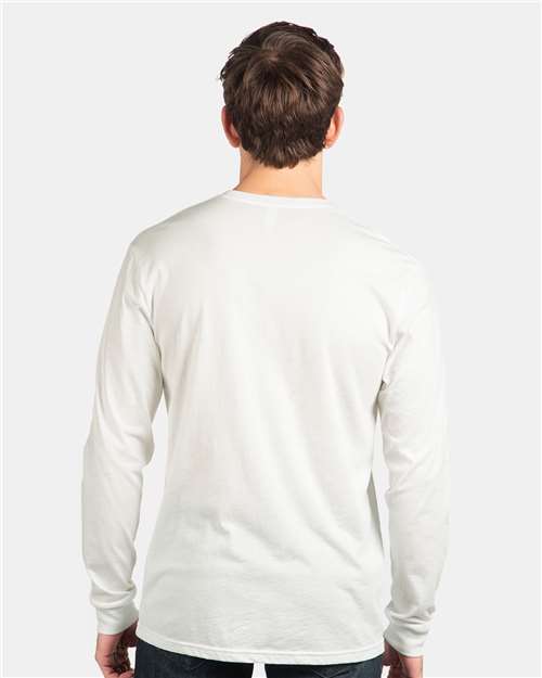 Next Level 6211 White — on model back