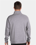Next Level 9643 Heather Grey — on model back