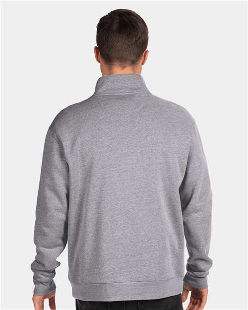 Next Level 9643 Heather Grey — on model back