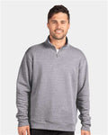 Next Level 9643 Heather Grey — on model front