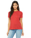 Bella + Canvas 6413 - Women's Triblend Relaxed Jersey Short-Sleeve T-Shirt - Red Triblend