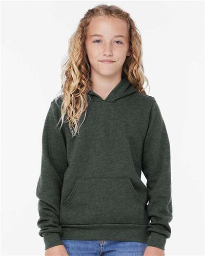 BELLA + CANVAS 3719Y Heather Forest — on model front