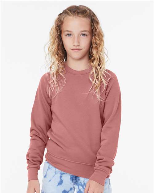 BELLA + CANVAS 3901Y Mauve — on model front