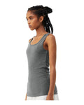 BELLA + CANVAS 1081 Deep Heather — on model side