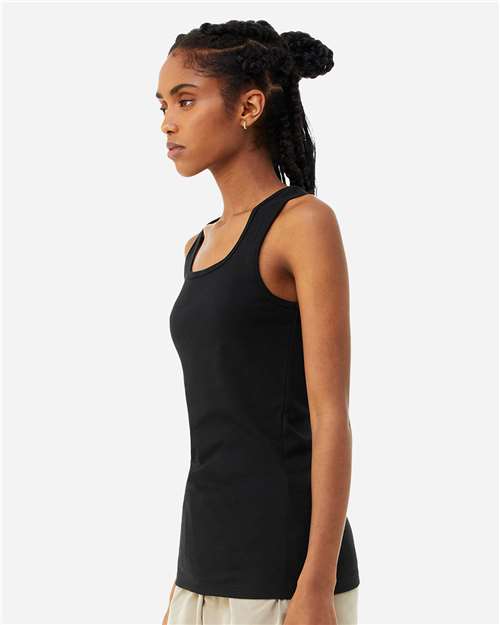 BELLA + CANVAS 1081 Solid Black Blend — on model side