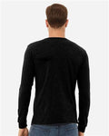 BELLA + CANVAS 3501CVC Solid Black Blend — on model back