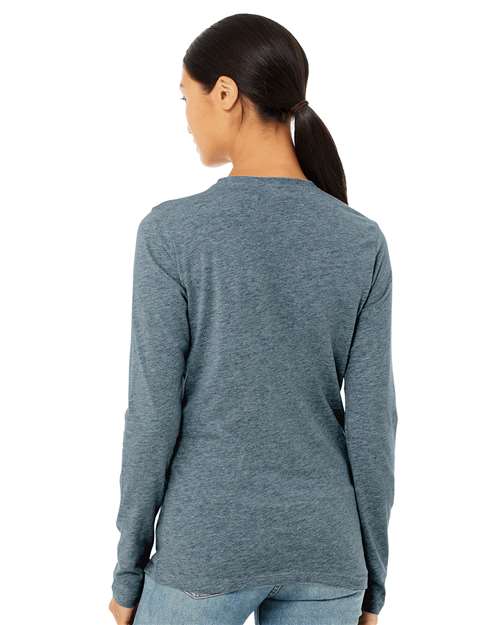 BELLA + CANVAS 6500 Heather Slate — on model back