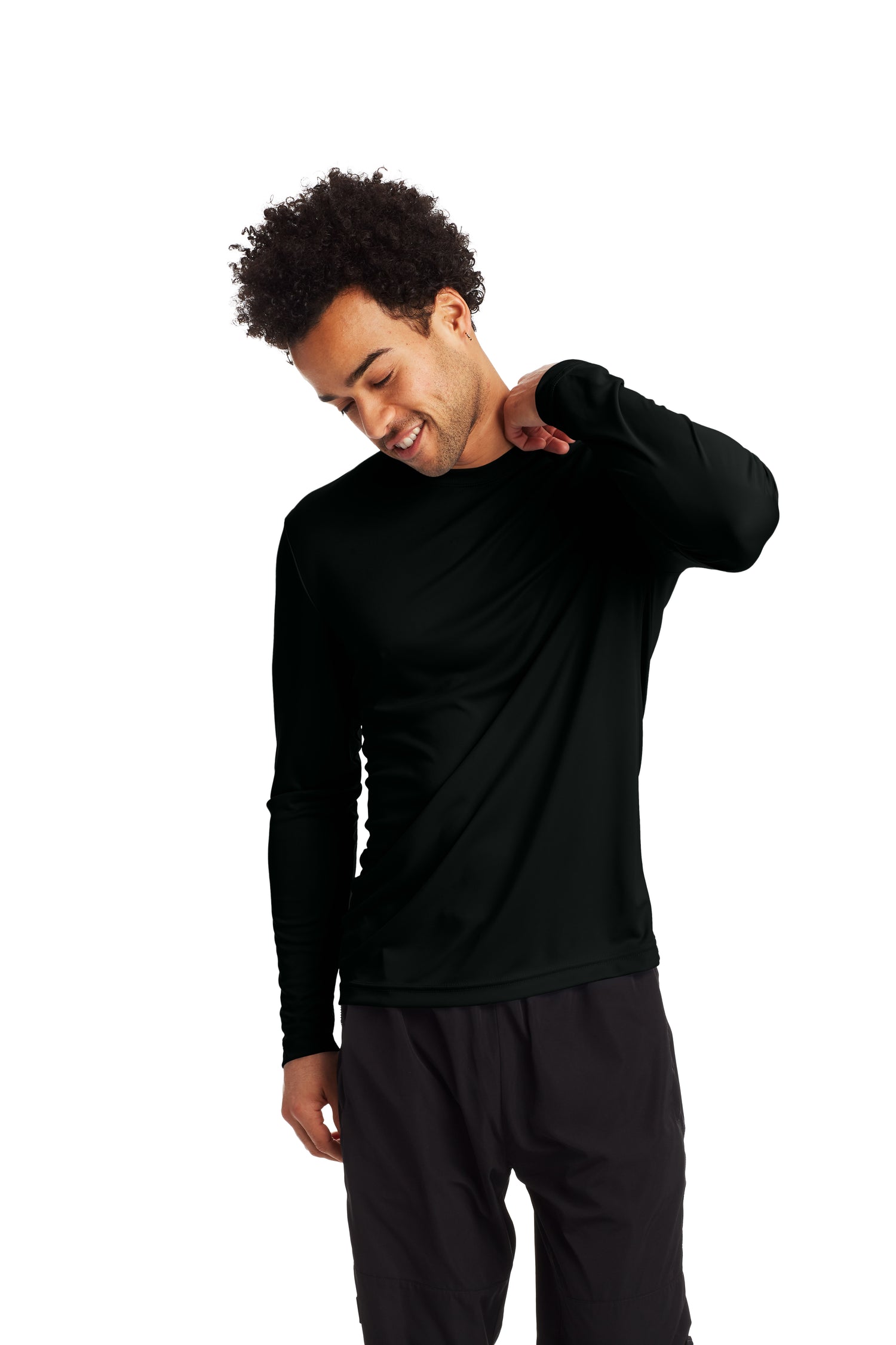 Cool DRI® Long Sleeve Tee - Black